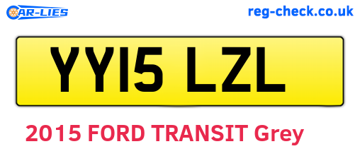 YY15LZL are the vehicle registration plates.