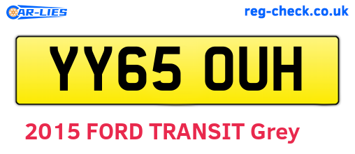 YY65OUH are the vehicle registration plates.