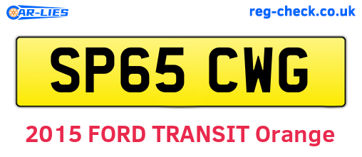 SP65CWG are the vehicle registration plates.