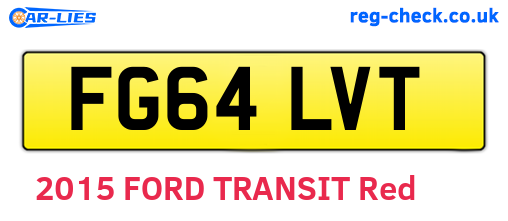 FG64LVT are the vehicle registration plates.