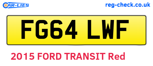 FG64LWF are the vehicle registration plates.