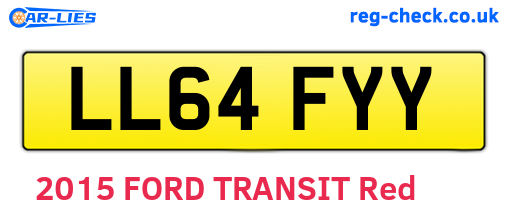 LL64FYY are the vehicle registration plates.