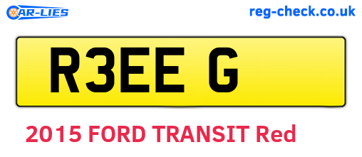 R3EEG are the vehicle registration plates.