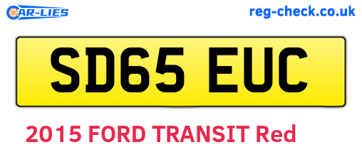 SD65EUC are the vehicle registration plates.