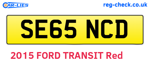 SE65NCD are the vehicle registration plates.