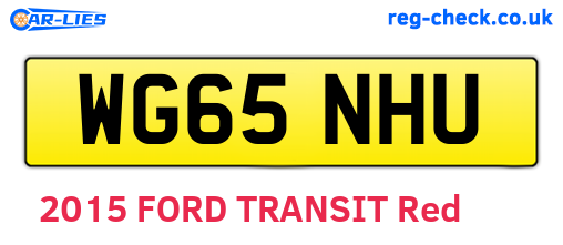 WG65NHU are the vehicle registration plates.
