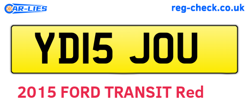 YD15JOU are the vehicle registration plates.