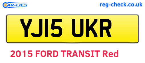 YJ15UKR are the vehicle registration plates.