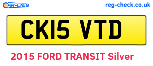CK15VTD are the vehicle registration plates.