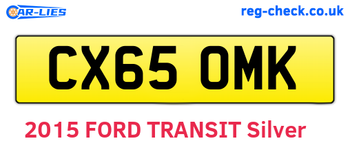 CX65OMK are the vehicle registration plates.