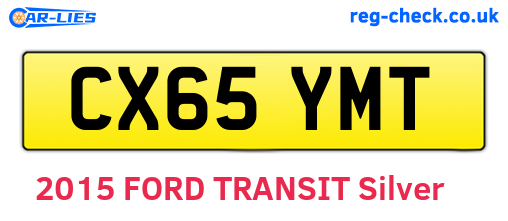 CX65YMT are the vehicle registration plates.