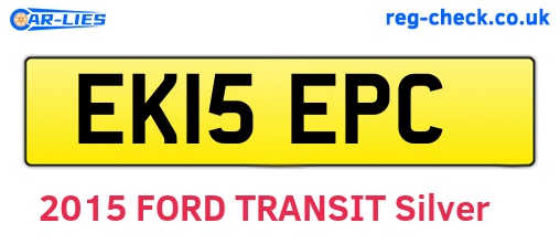 EK15EPC are the vehicle registration plates.