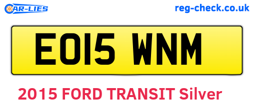 EO15WNM are the vehicle registration plates.