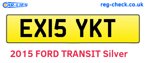 EX15YKT are the vehicle registration plates.