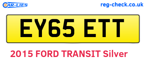 EY65ETT are the vehicle registration plates.