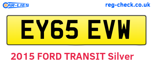 EY65EVW are the vehicle registration plates.