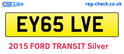 EY65LVE are the vehicle registration plates.