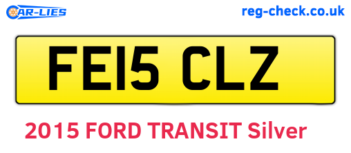 FE15CLZ are the vehicle registration plates.
