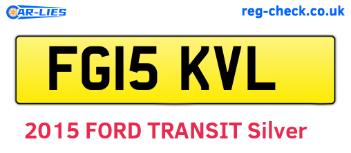 FG15KVL are the vehicle registration plates.