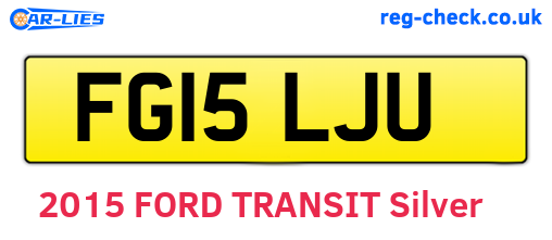 FG15LJU are the vehicle registration plates.
