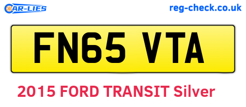 FN65VTA are the vehicle registration plates.