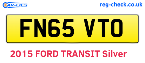 FN65VTO are the vehicle registration plates.
