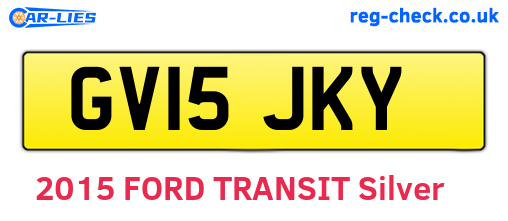 GV15JKY are the vehicle registration plates.