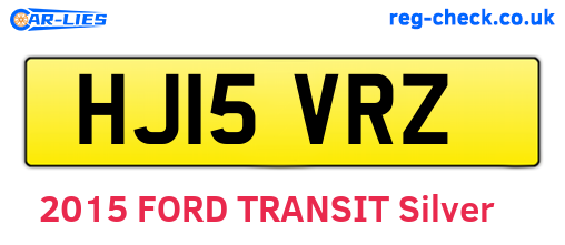 HJ15VRZ are the vehicle registration plates.