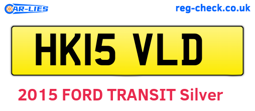HK15VLD are the vehicle registration plates.