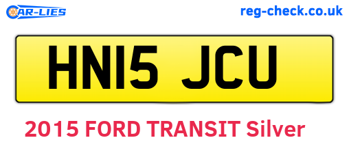 HN15JCU are the vehicle registration plates.