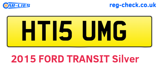 HT15UMG are the vehicle registration plates.