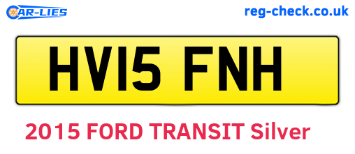 HV15FNH are the vehicle registration plates.