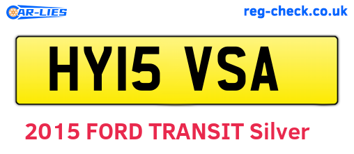 HY15VSA are the vehicle registration plates.