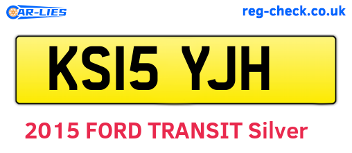 KS15YJH are the vehicle registration plates.