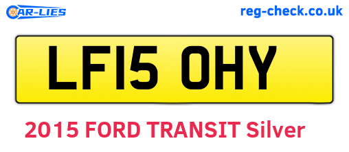 LF15OHY are the vehicle registration plates.