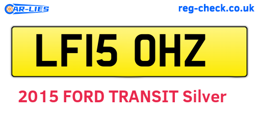 LF15OHZ are the vehicle registration plates.