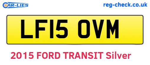 LF15OVM are the vehicle registration plates.
