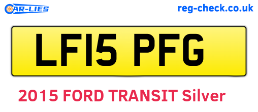 LF15PFG are the vehicle registration plates.