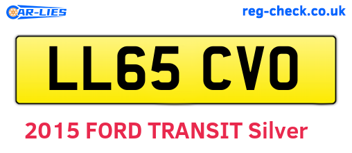 LL65CVO are the vehicle registration plates.