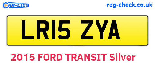 LR15ZYA are the vehicle registration plates.