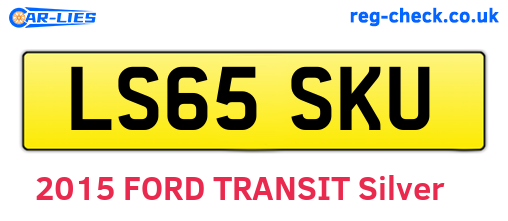 LS65SKU are the vehicle registration plates.