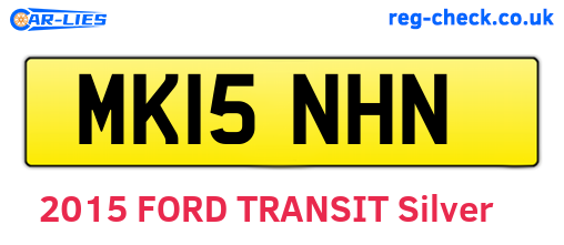 MK15NHN are the vehicle registration plates.