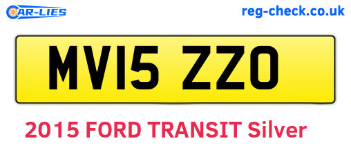 MV15ZZO are the vehicle registration plates.