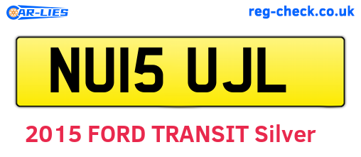 NU15UJL are the vehicle registration plates.
