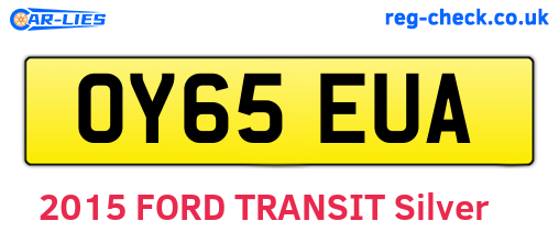 OY65EUA are the vehicle registration plates.