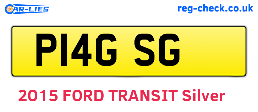 P14GSG are the vehicle registration plates.