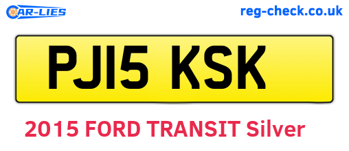 PJ15KSK are the vehicle registration plates.