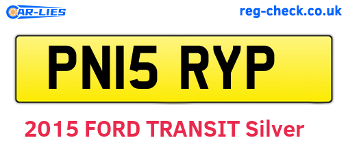 PN15RYP are the vehicle registration plates.