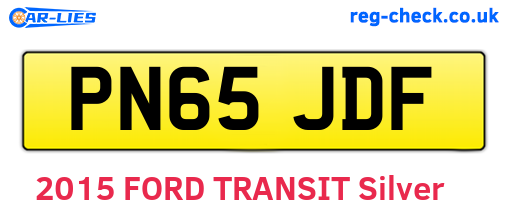 PN65JDF are the vehicle registration plates.