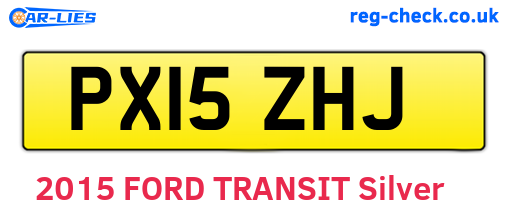 PX15ZHJ are the vehicle registration plates.